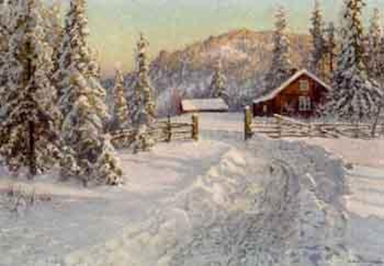 Sunny winter's day by Anshelm Schultzberg