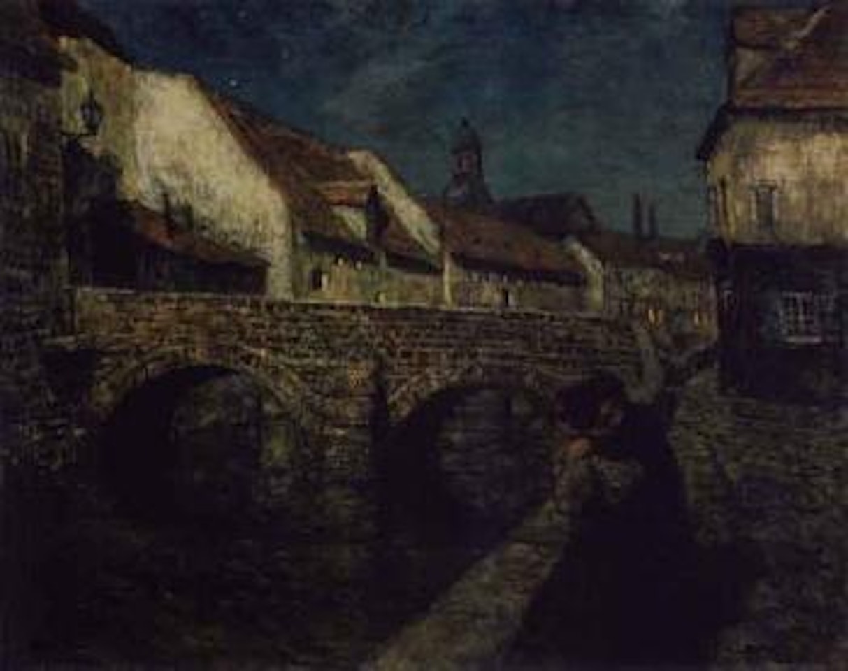 Midnight in Amiens - Chant du soir by Fritz Thaulow