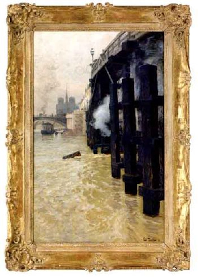 La Seine en Decembre by Fritz Thaulow
