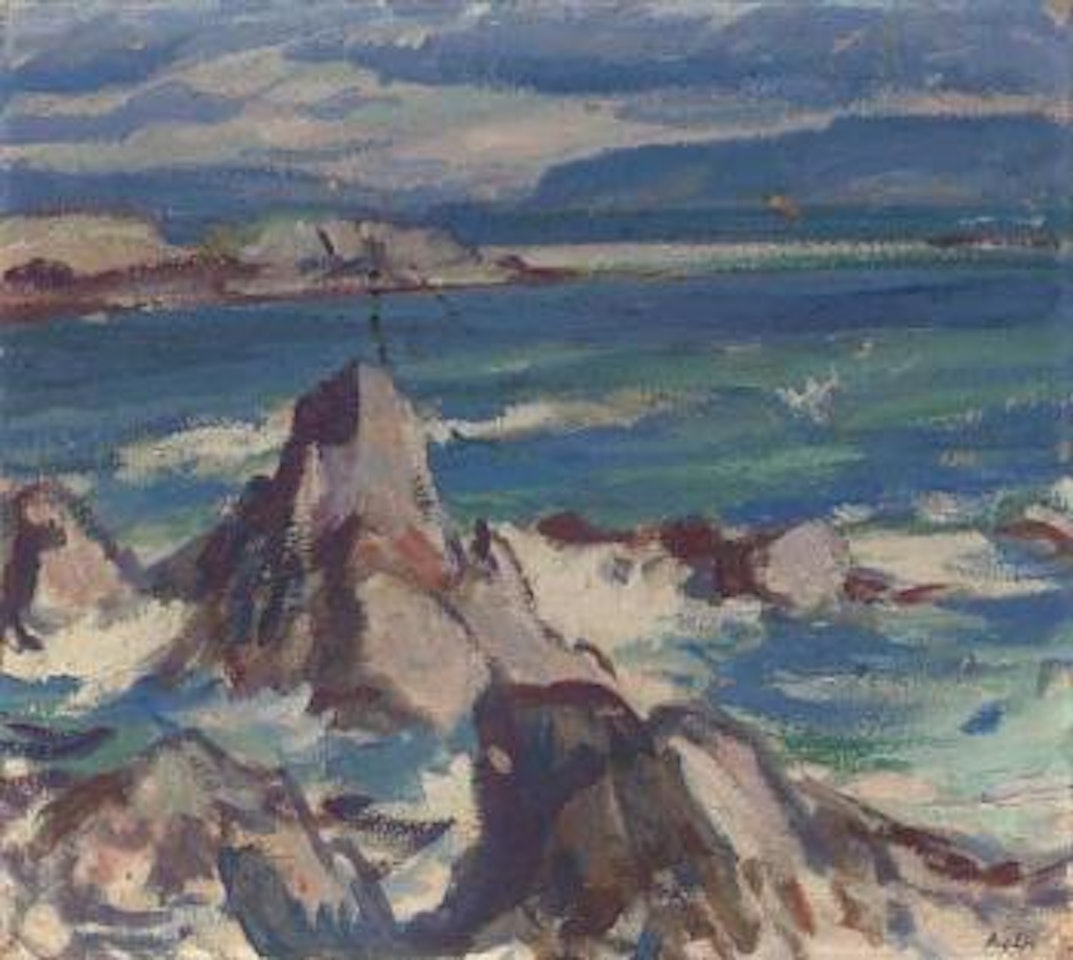 Rocks and sea, Iona by Samuel John Peploe