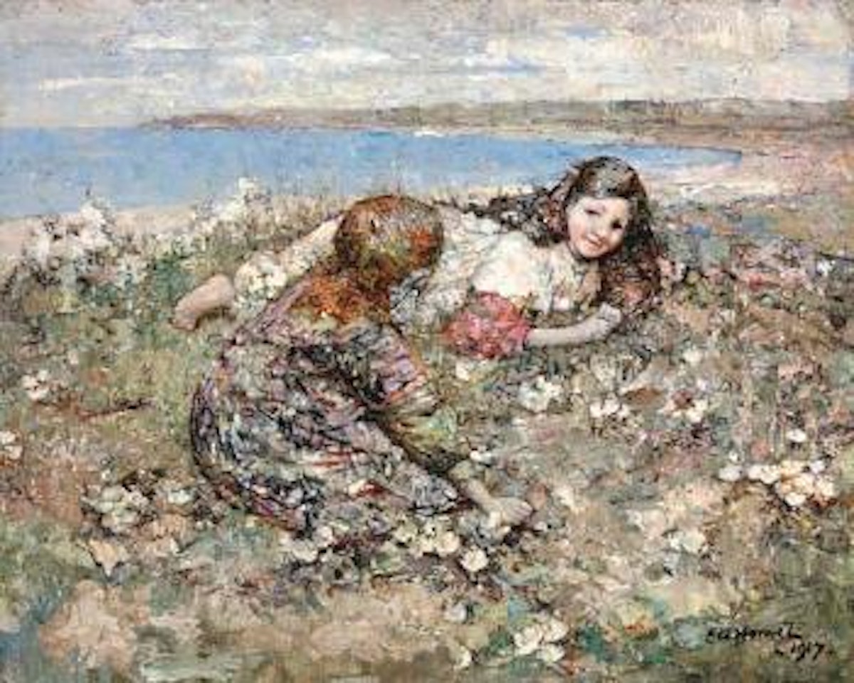 Spring roses by Edward Atkinson Hornel