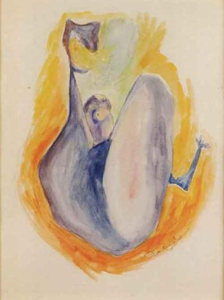 Figure in blue by Francisco Toledo
