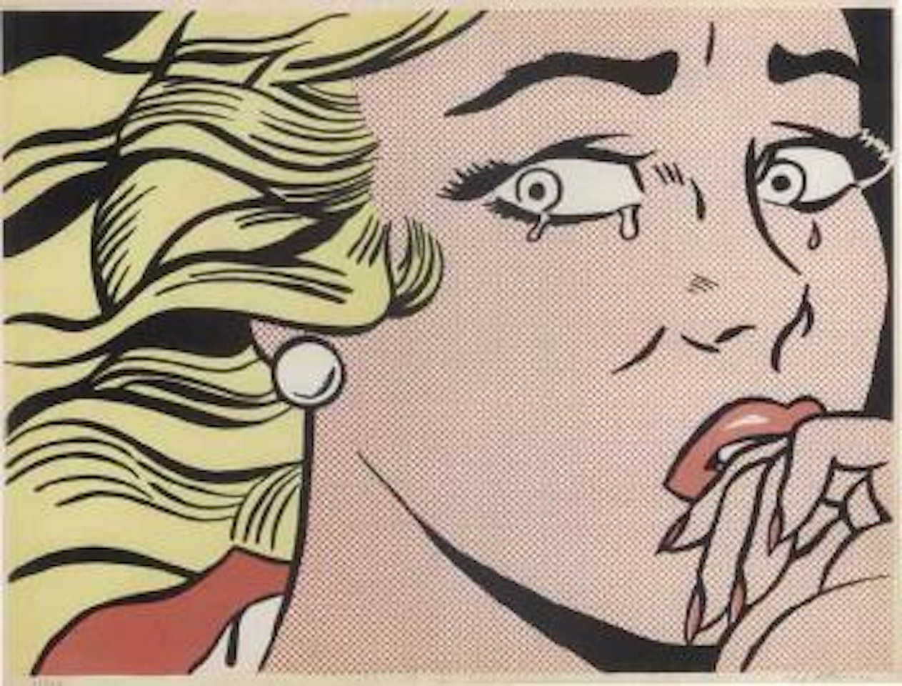 Crying girl by Roy Lichtenstein