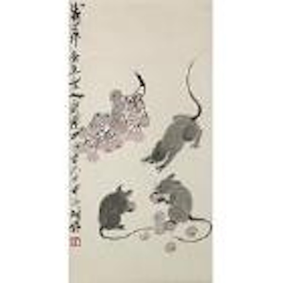 Mice and grapes by Qi Baishi