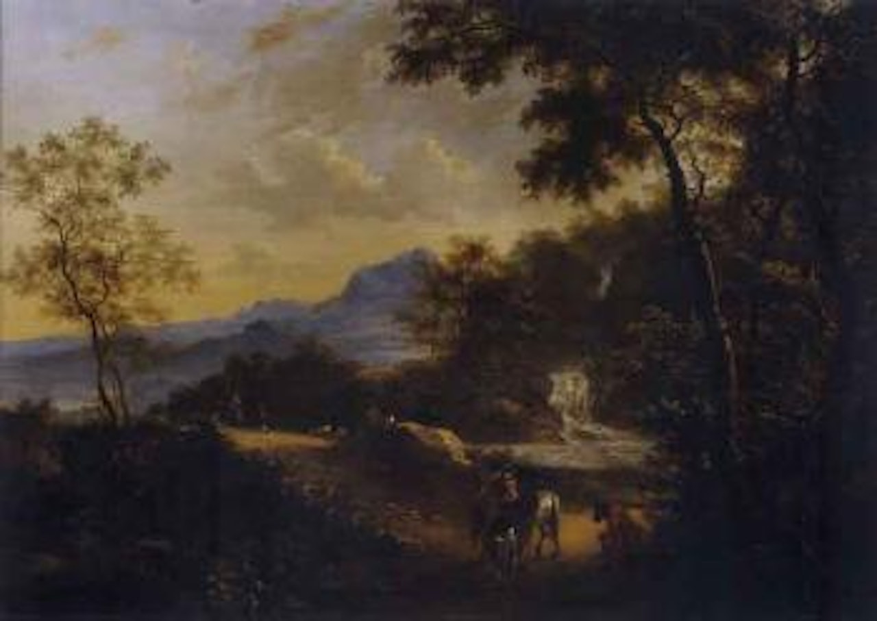 La halte pres de la cascade by Jan Both