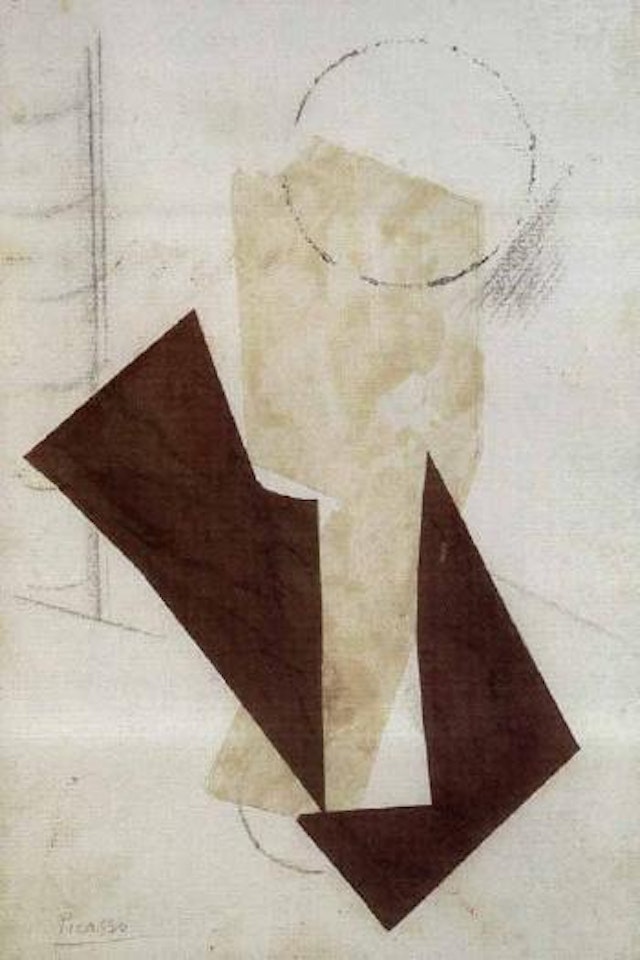 Composition au verre a pied by Pablo Picasso