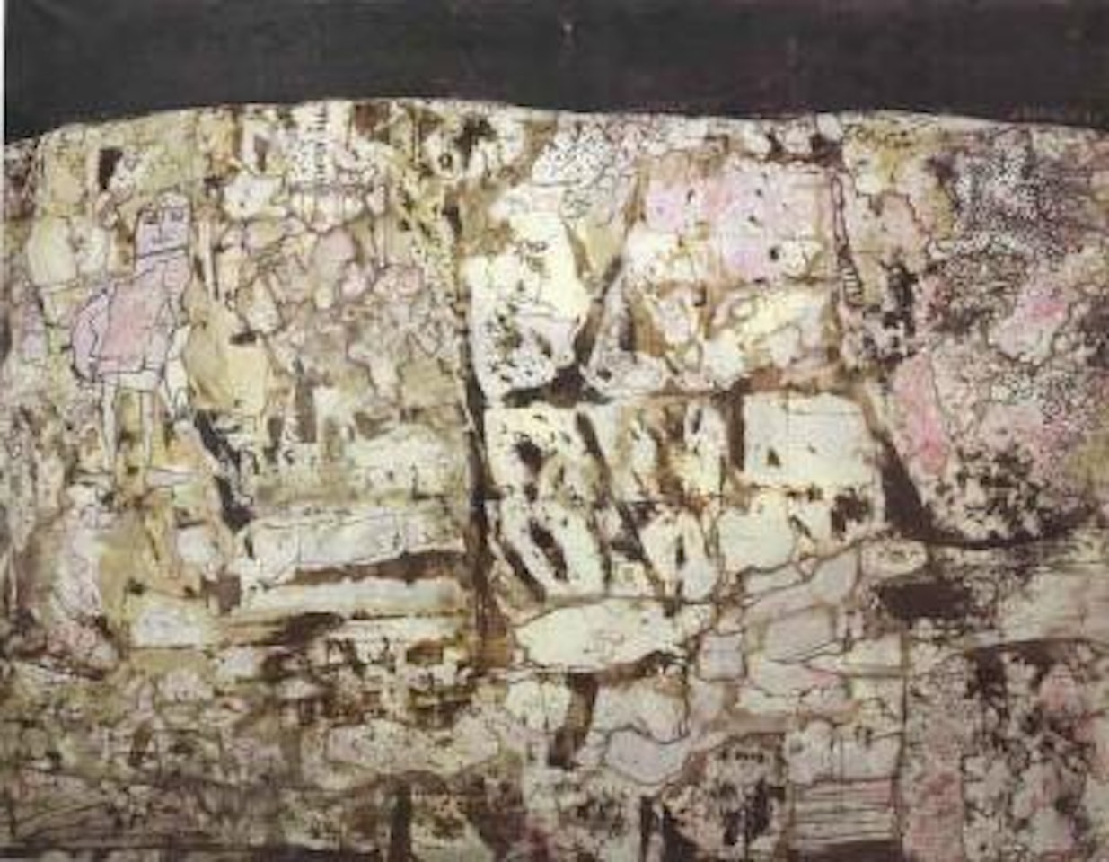 L'itineraire de tourne lune by Jean Dubuffet