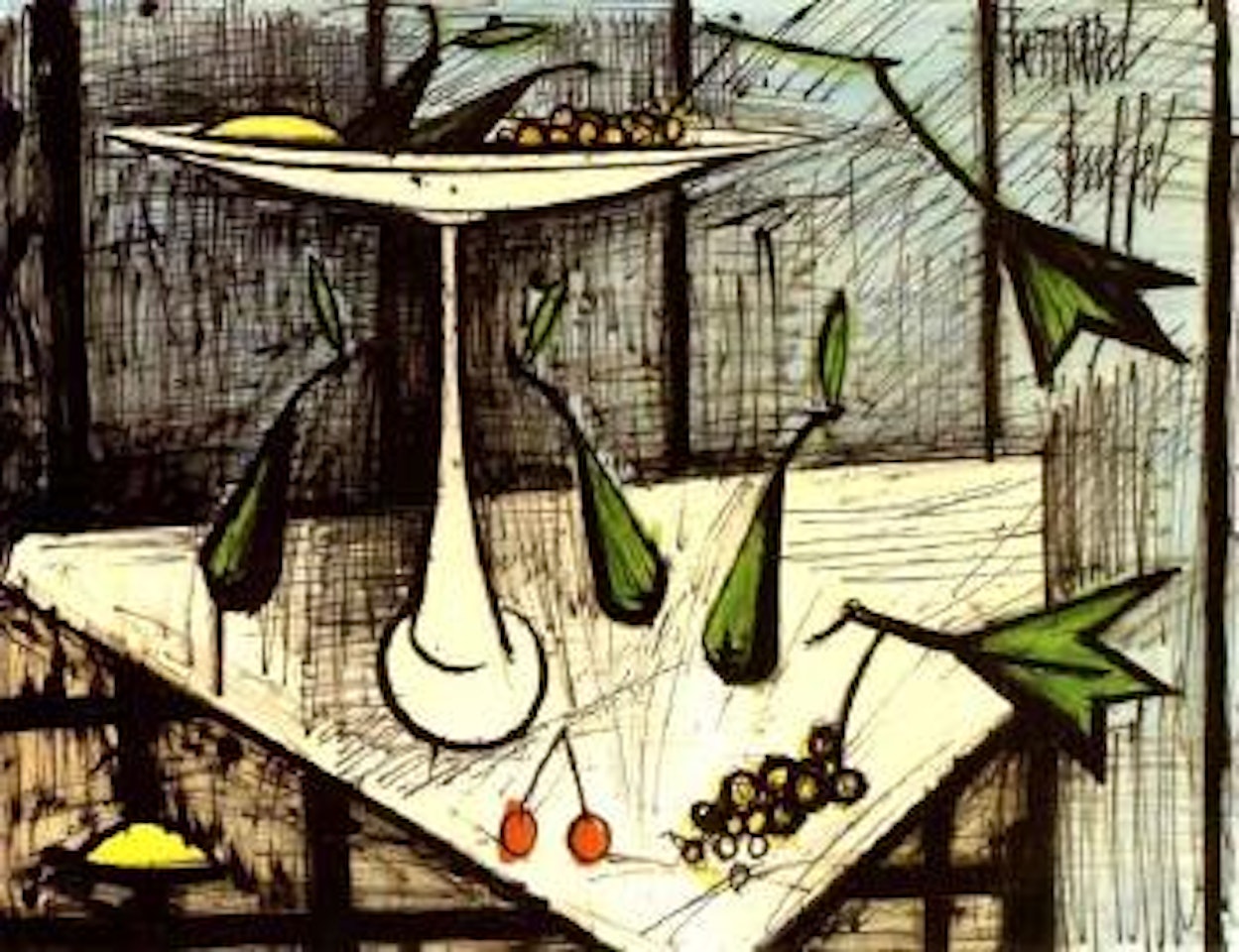 Nature morte au compotier by Bernard Buffet