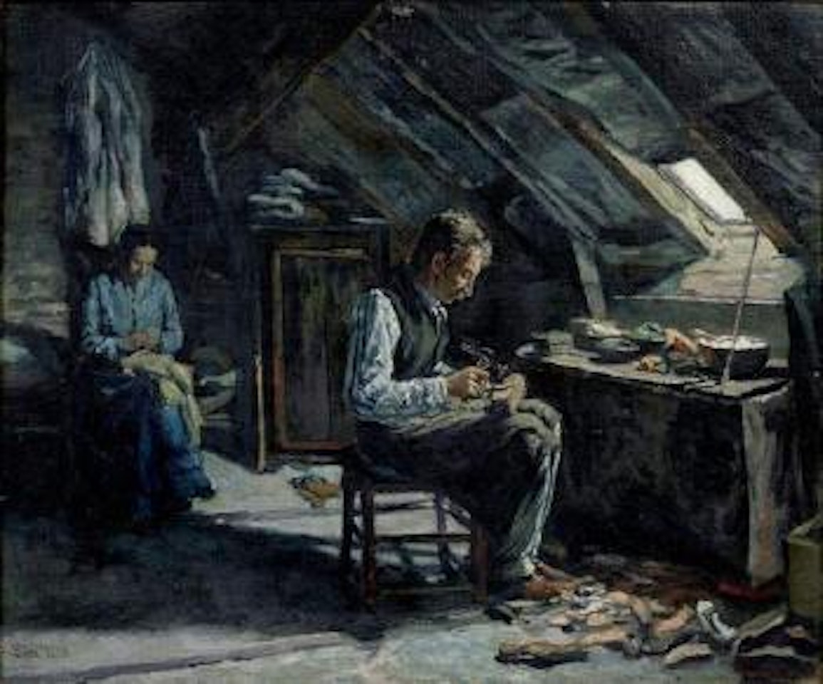 Le cordonnier, mansarde a la glaciere by Maximilien Luce