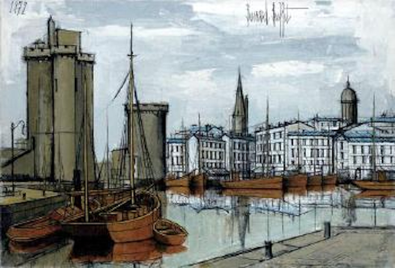 La Rochelle, la Tour St Nicolas, de la Chaine et de la Lanterne by Bernard Buffet