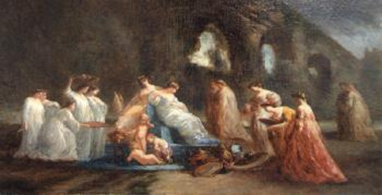 L'offrande a l'imperatrice by Adolphe Monticelli