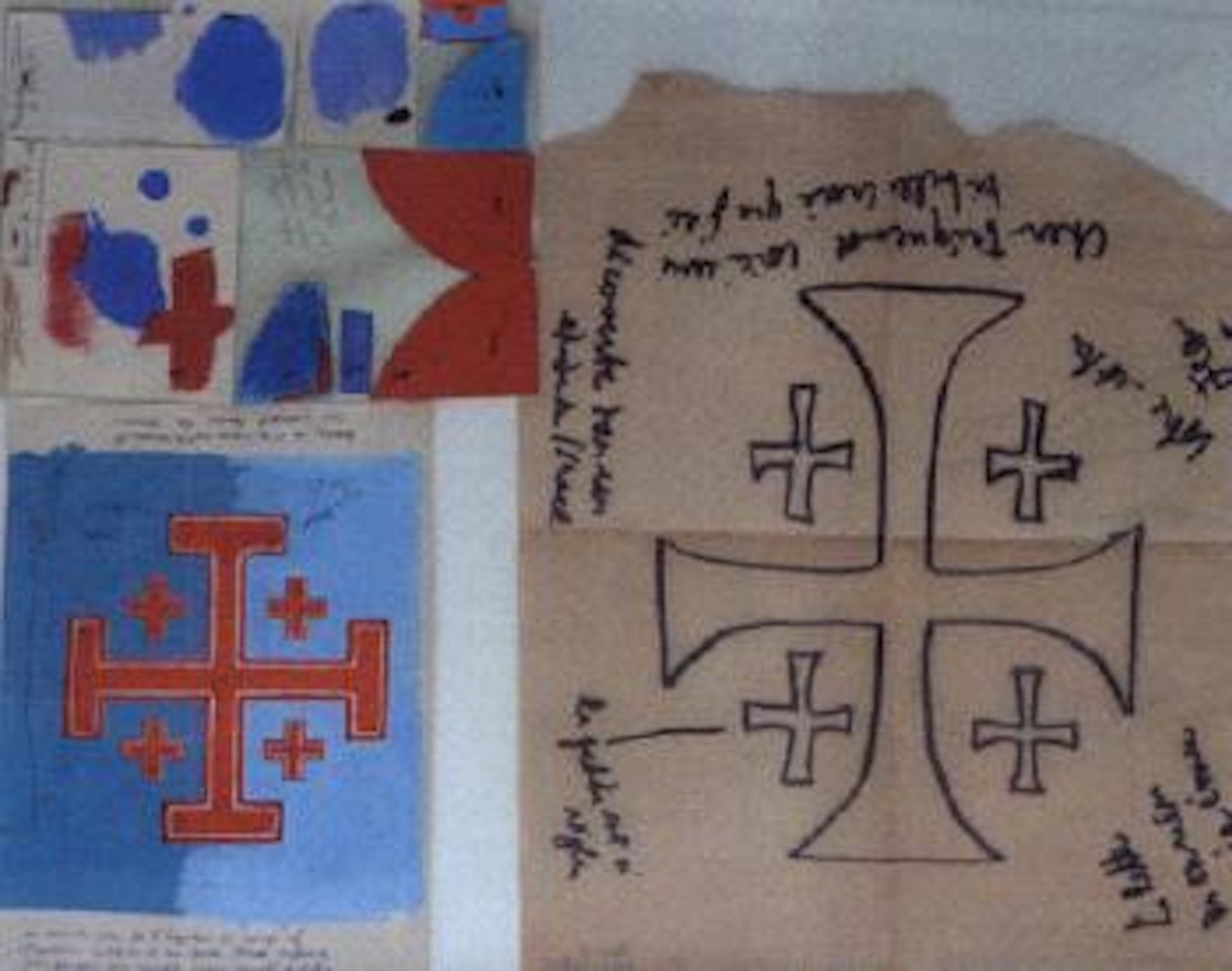 Etudes pour la plafond et le carrelgate de Saint Sepultre by Jean Cocteau