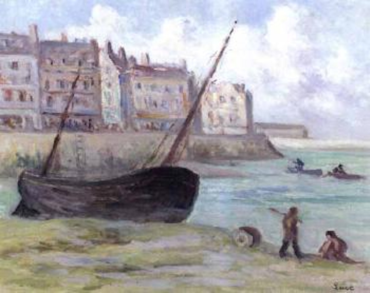 Chalutier a maree basse by Maximilien Luce