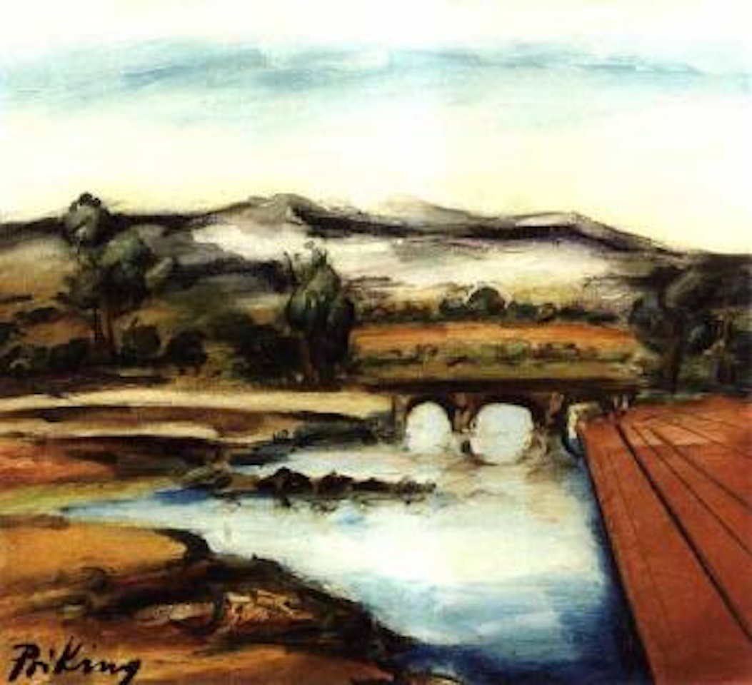Paysage au port by Franz Priking