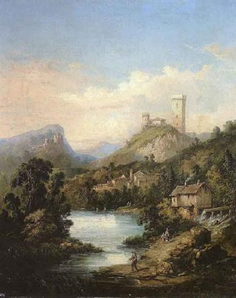Alpine landscape by Alexandre Calame