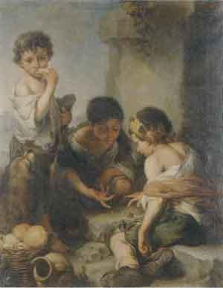 Beggar boy throwing a dice by Bartolomé Esteban Murillo