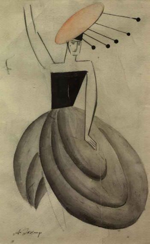 Projet de costume feminin by Alexandra Exter