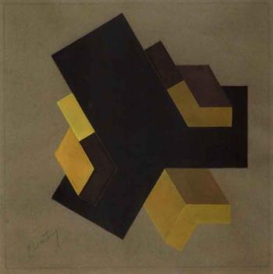 Etude pour Schwarz Proune by El Lissitzky