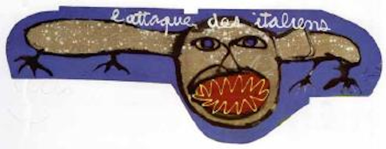 L'attaque des Italiens by Ben Vautier