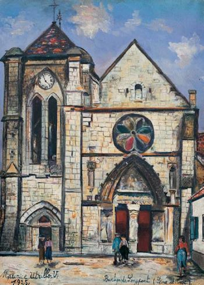 Basilique de Longpont by Maurice Utrillo