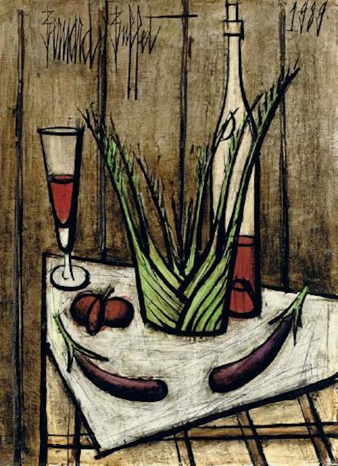 Aubergines, tomate, fenouil by Bernard Buffet