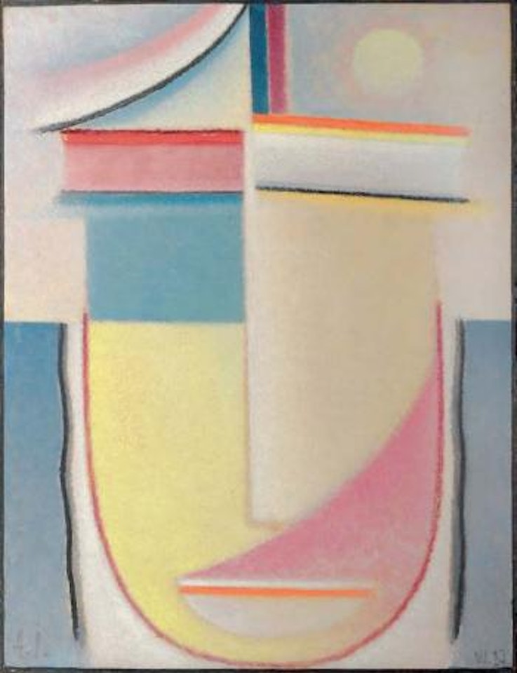 Abstract head, looking in by Alexej von Jawlensky