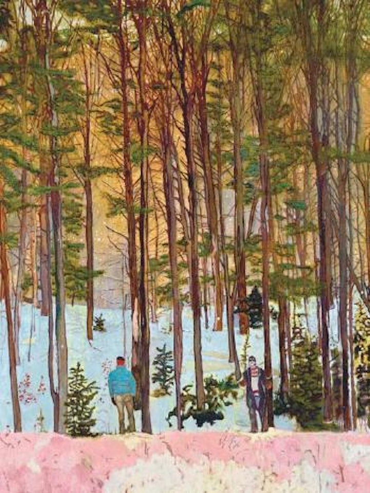 Figures in trees by Peter Doig