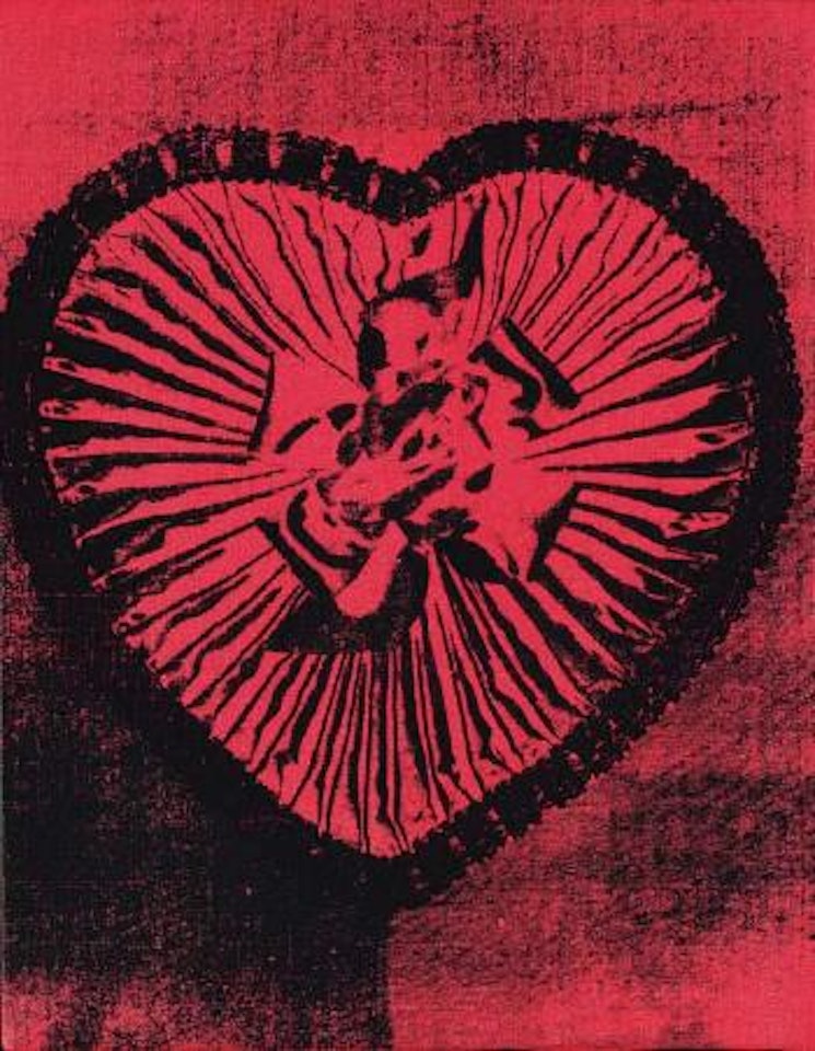 Burning heart by Andy Warhol