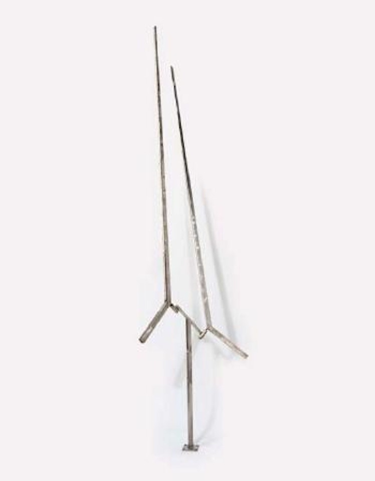 Two lines up excentric III by George Rickey