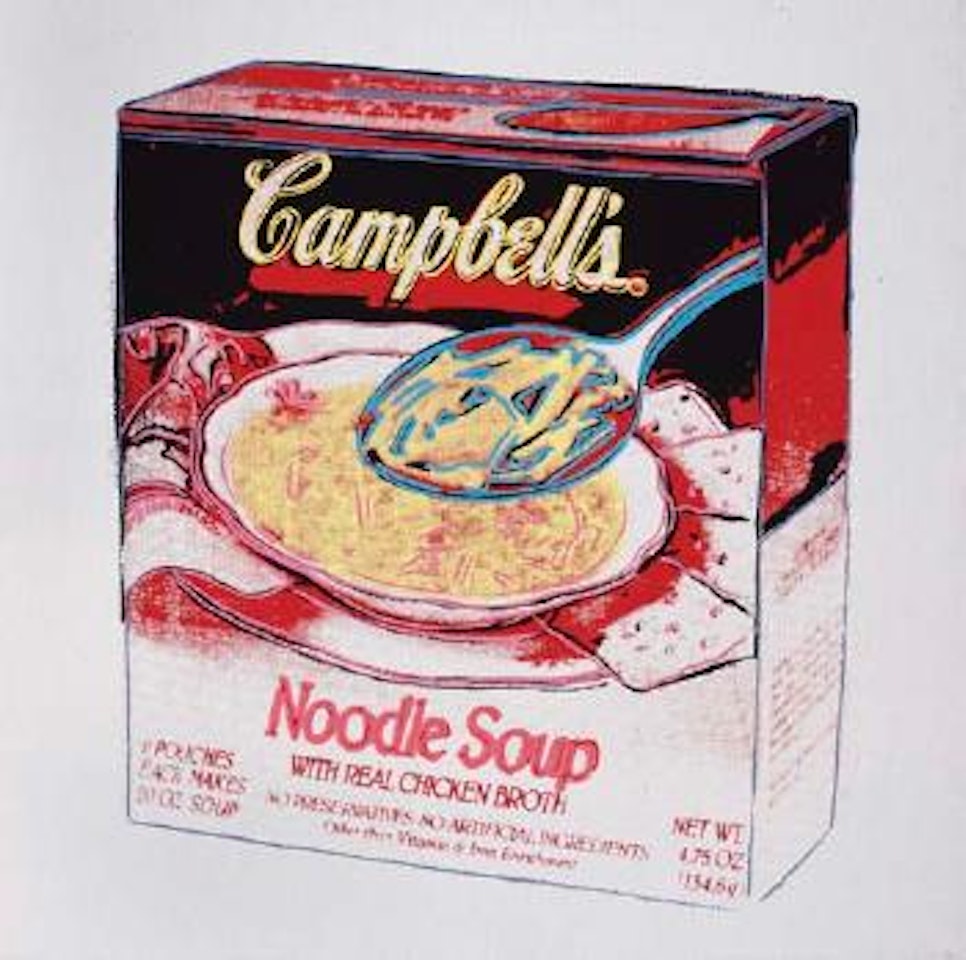 Campbell's soup box by Andy Warhol