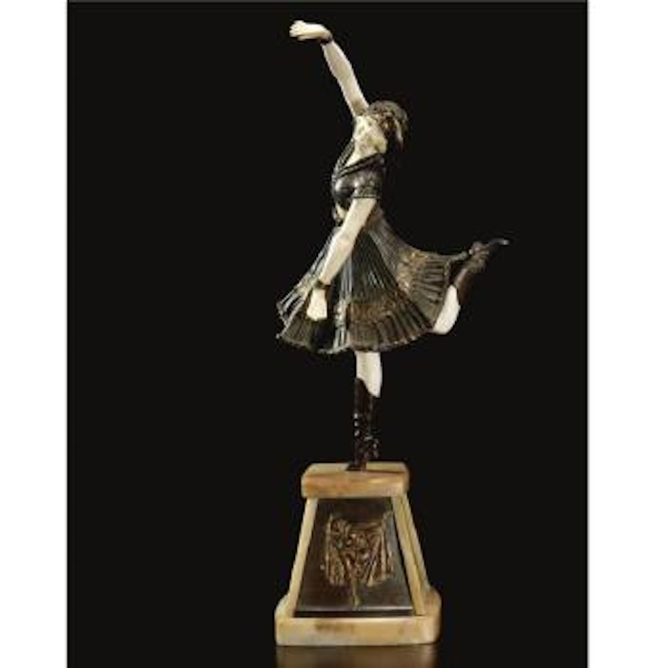 Cossack dancer by Demetre Chiparus
