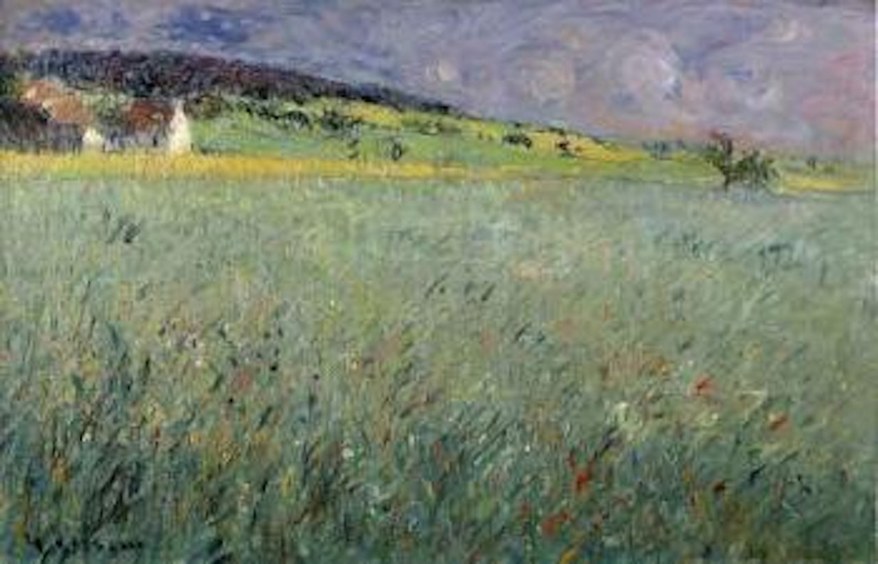 Les avoines grises, environs de Louvieres, Eure by Gustave Loiseau