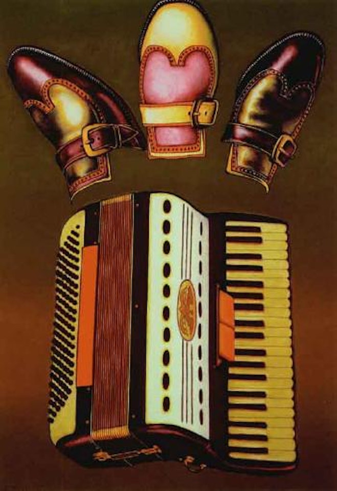 Accordian shoes by Ed Paschke