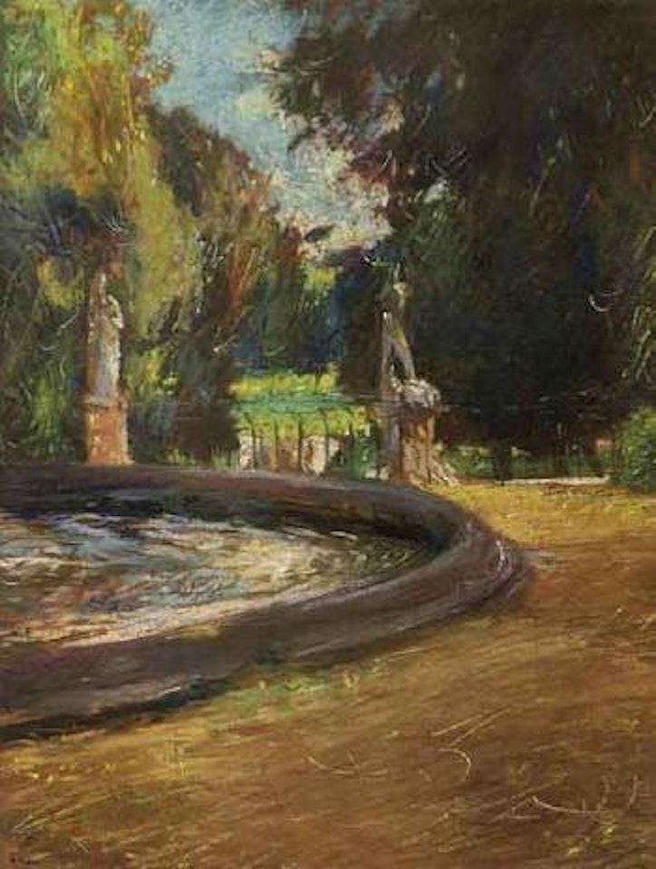 Fountain in Villa Borghese by Giacomo Balla