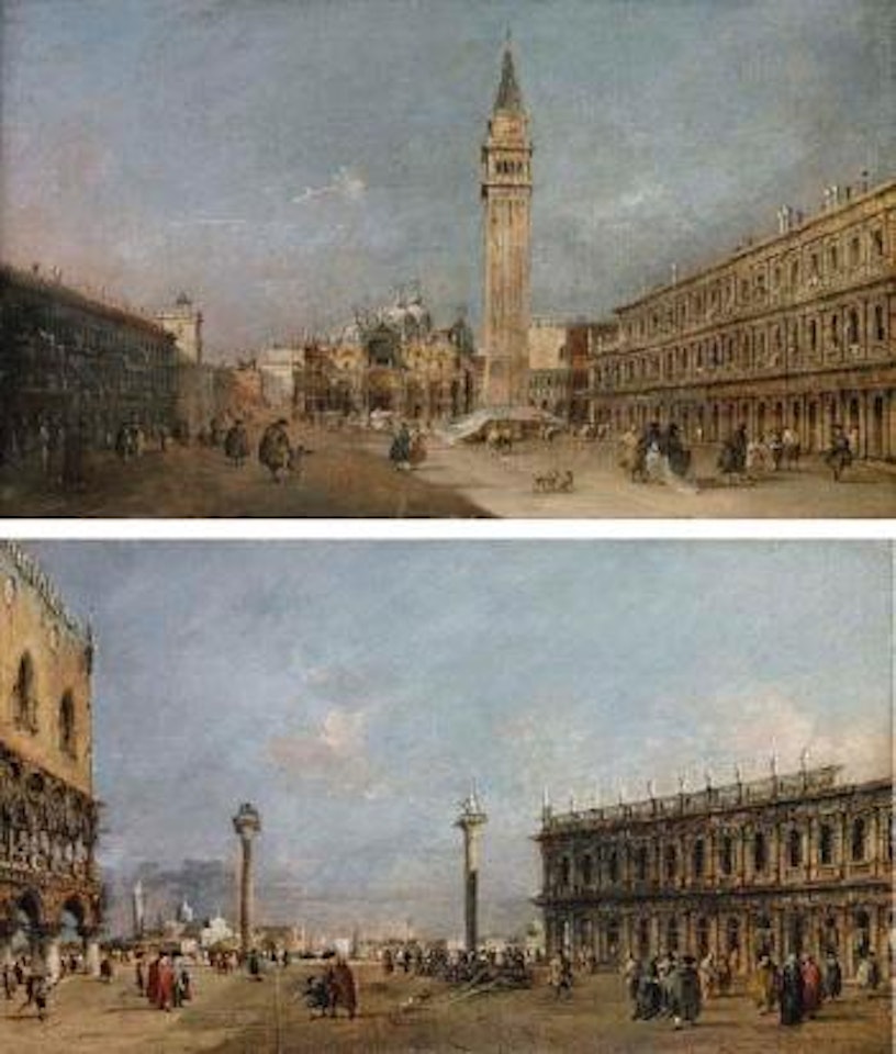 Piazza San Marco, Venice, looking east. Piazzetta, Venice, looking south by Francesco Guardi