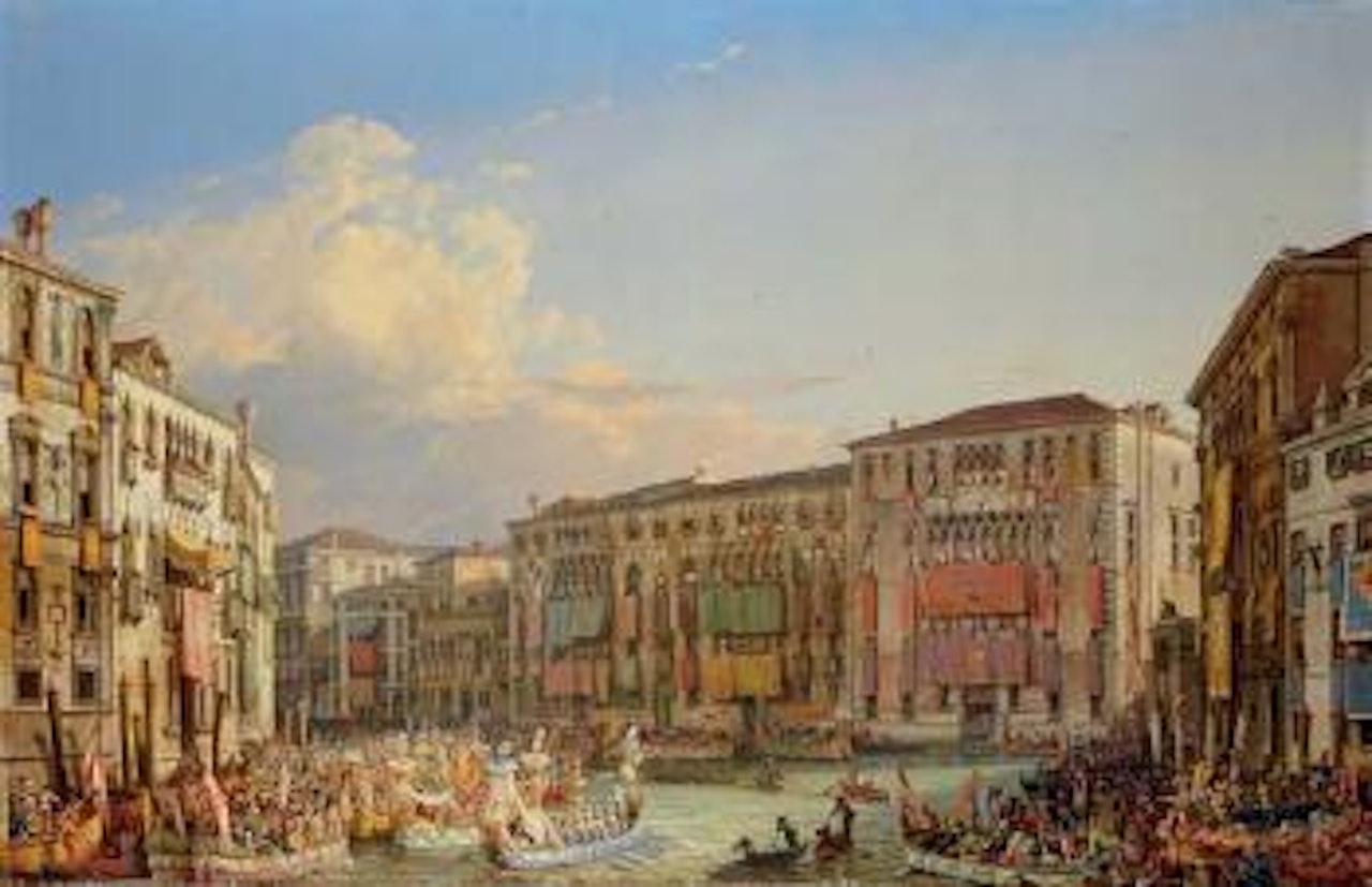 Regata storica by Italian School