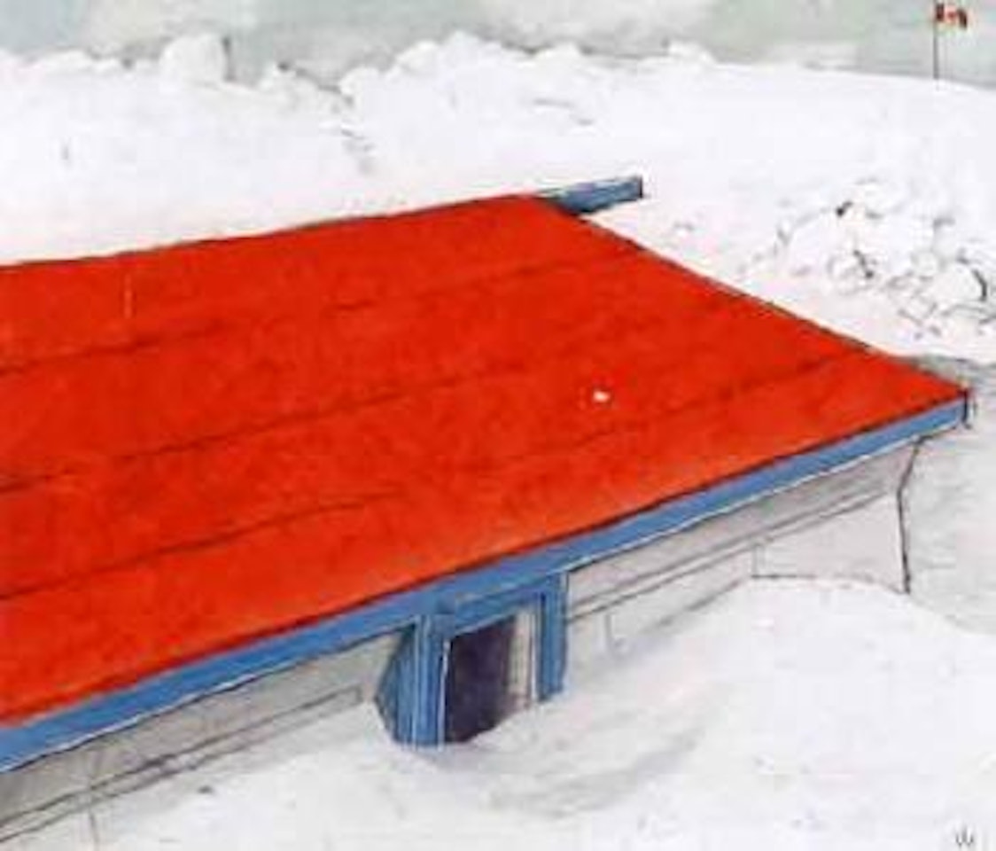 Deep snow in Canada's north by William Kurelek