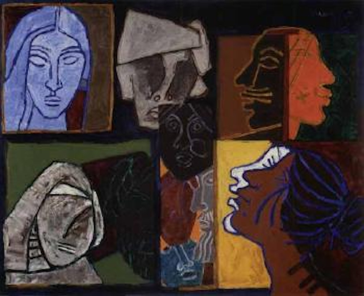 Faces by M.F. Husain