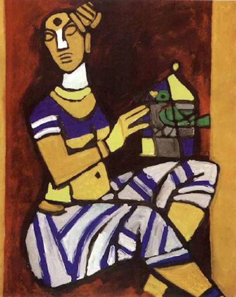 When i began to paint hold the sky in your hand as the stretch of my cL22anvas is unknown to me by M.F. Husain