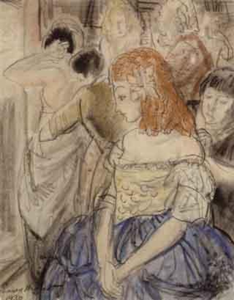 Behind the scenes by Laura Knight