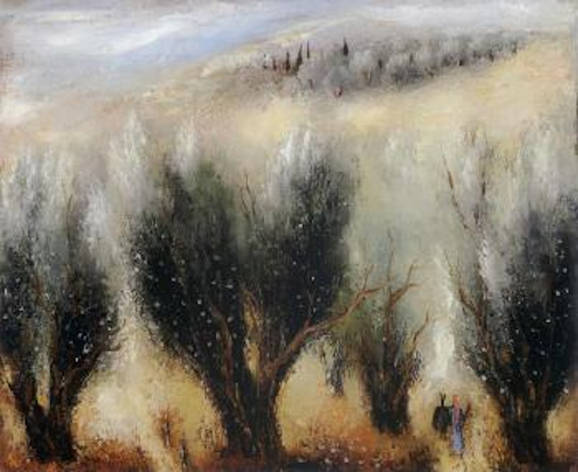 Olive tree on the way to Safed by Reuven Rubin
