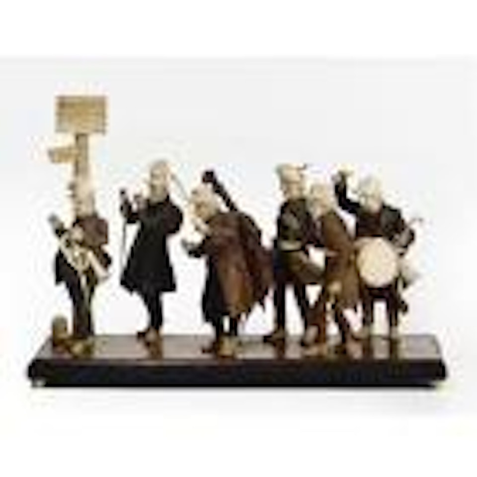Group of vagabond musicians by German School