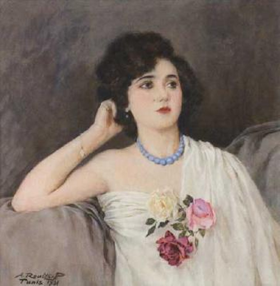 Jeune elegante de Tunis by Alexandre Roubtzoff