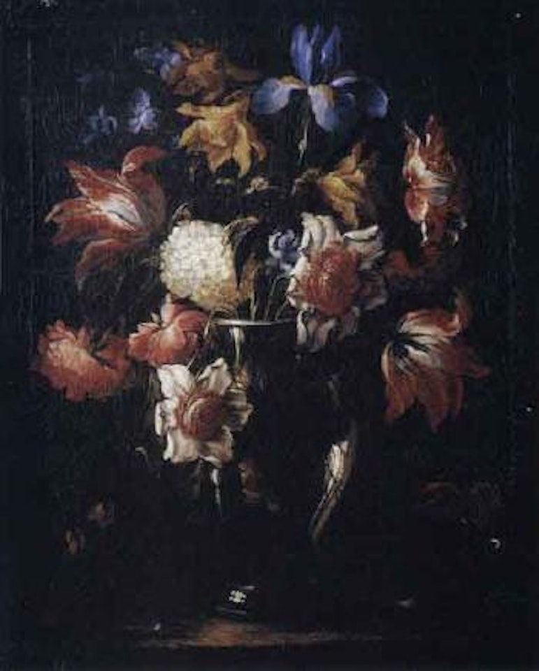 Nature morte au bouquet de tulipes, jonquilles et pivoines by Juan de Arellano