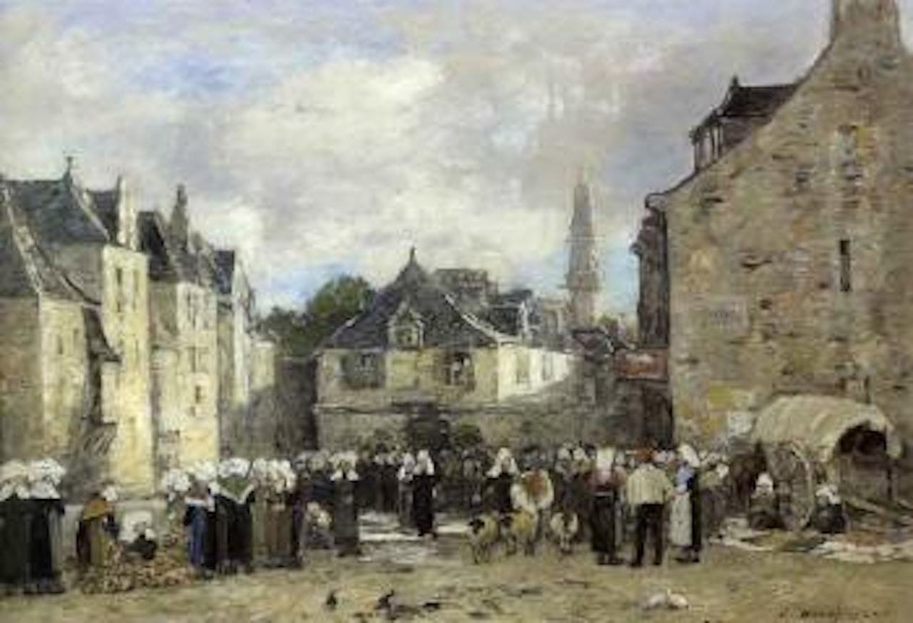 Marche en Bretagne by Eugène Boudin