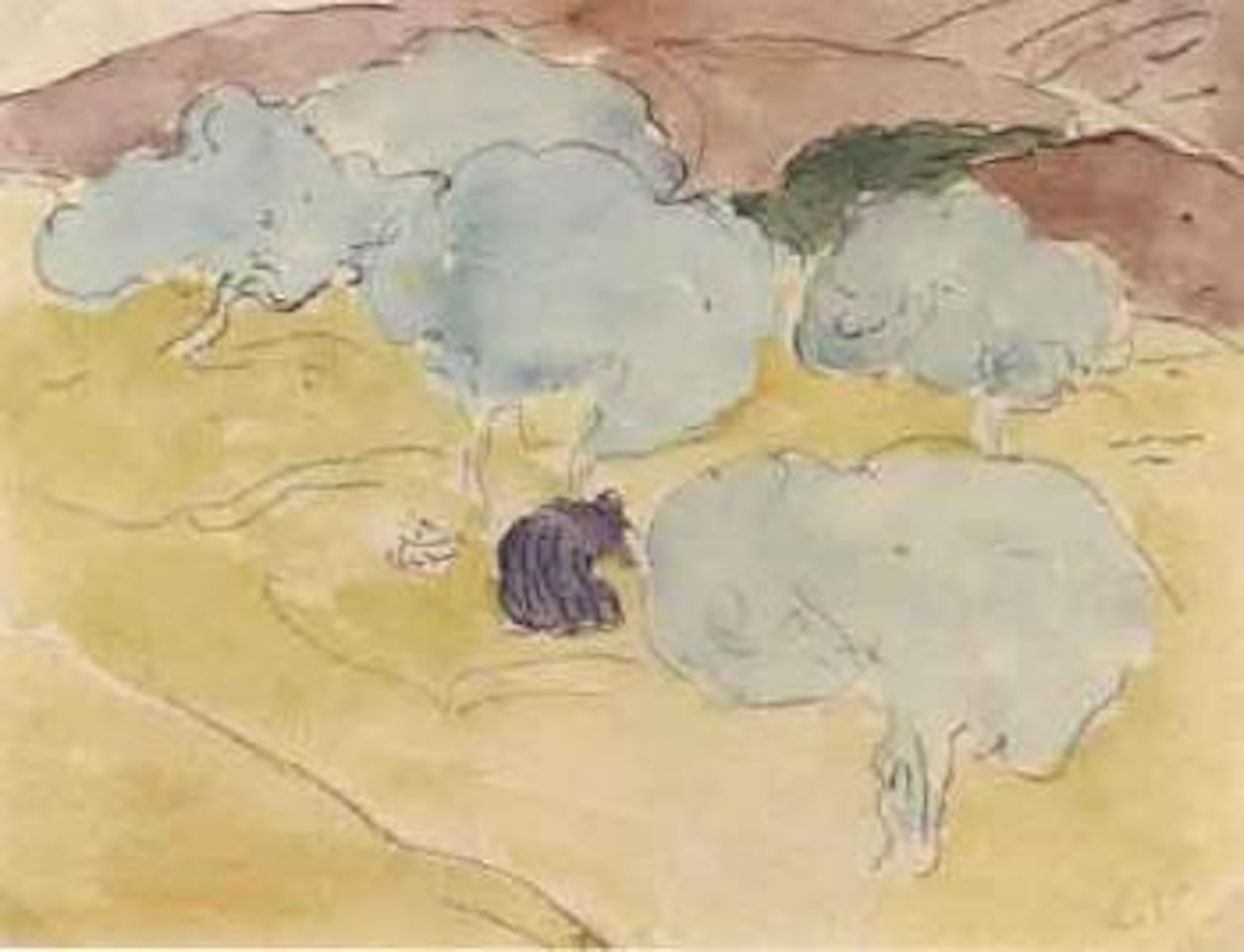 Cueillette sous les arbres by Louis Valtat