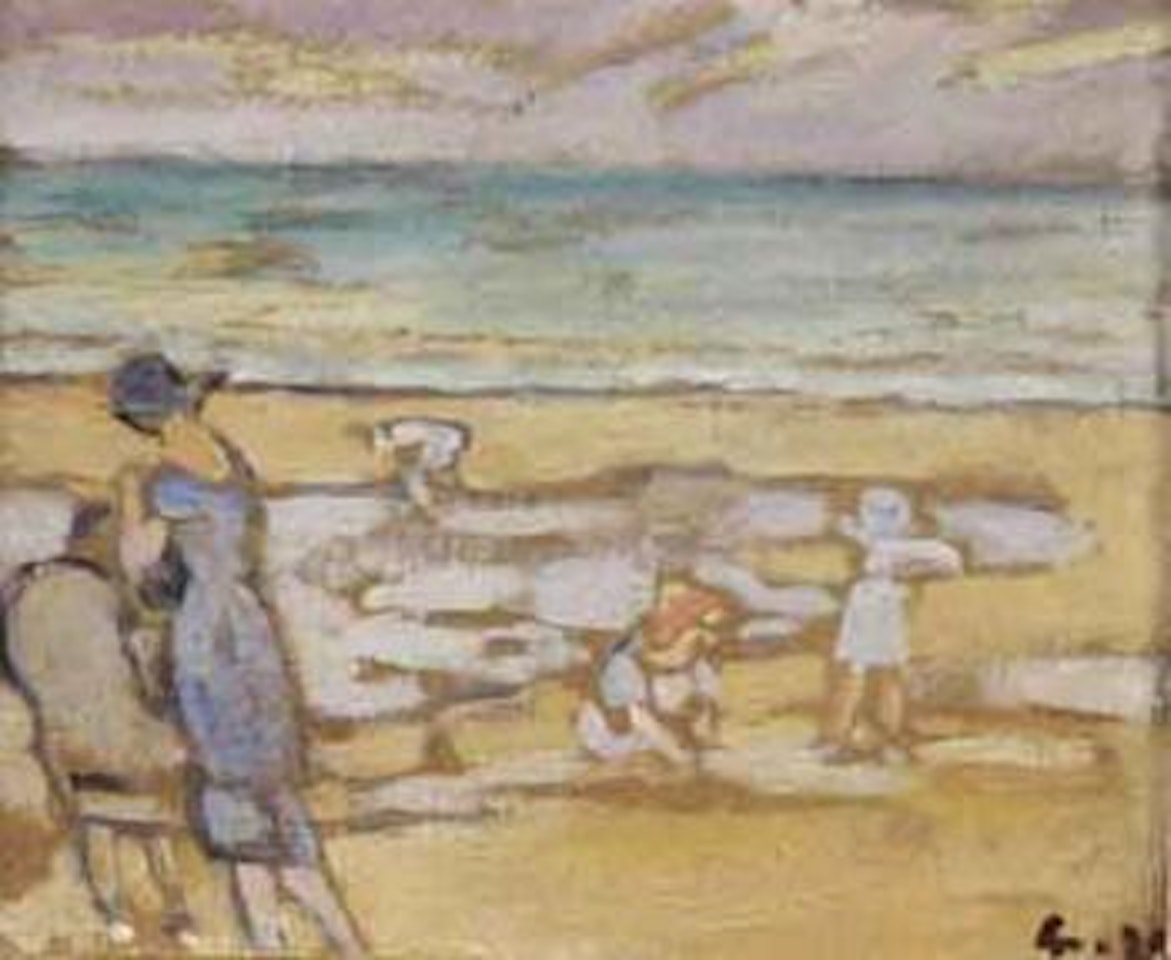 Famille sur la plage by Louis Valtat