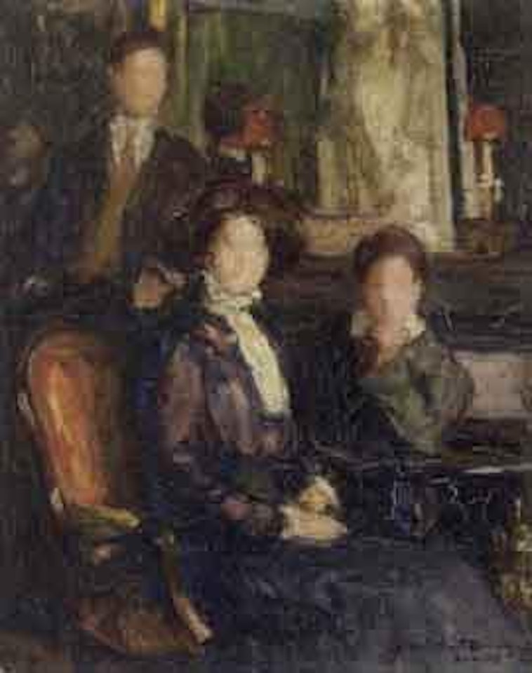 La famille au salon by Jean Gabriel Domergue