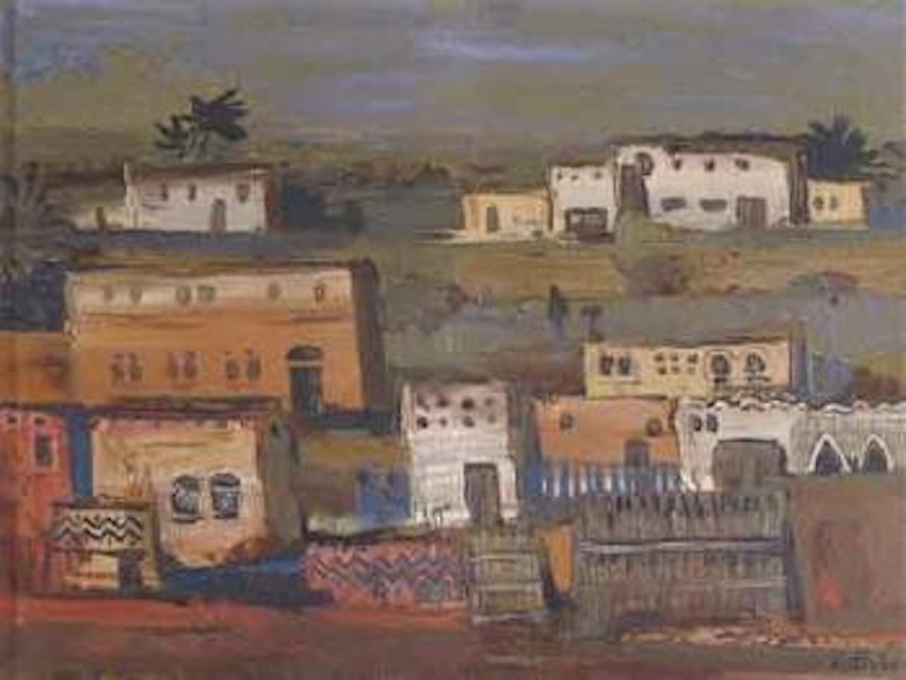 Houses in Zanzibar by Walter Battiss