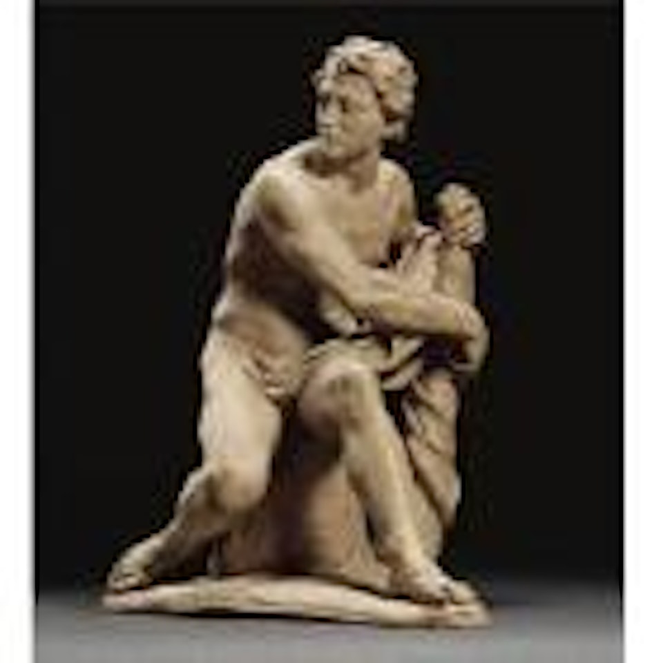 Figure of Hercules resting by French School